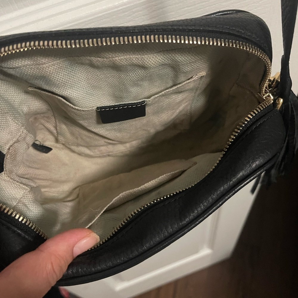 Black Leather Small Soho Disco Bag